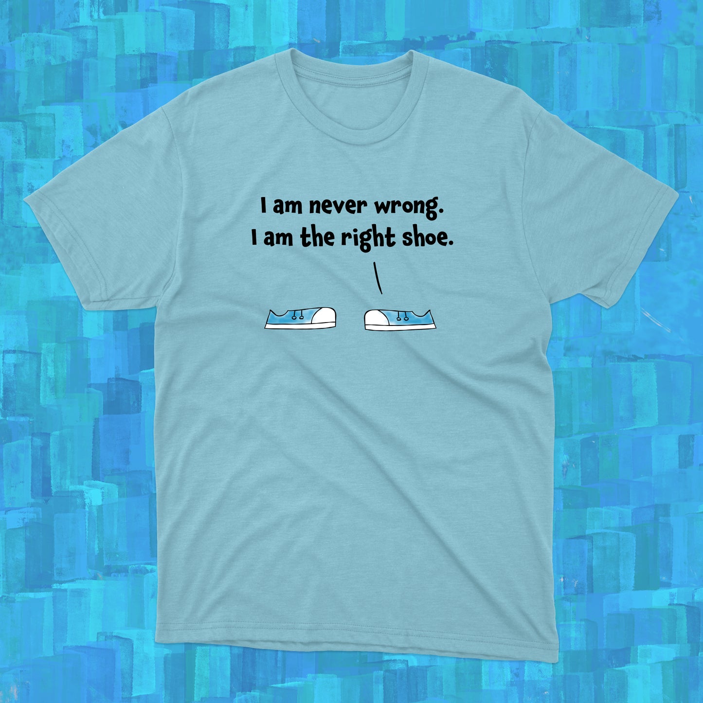 Funny Pun Joke With Converse Sneakers Arguing Who Is Right And Wrong Cotton T-Shirt For Teenage Boys