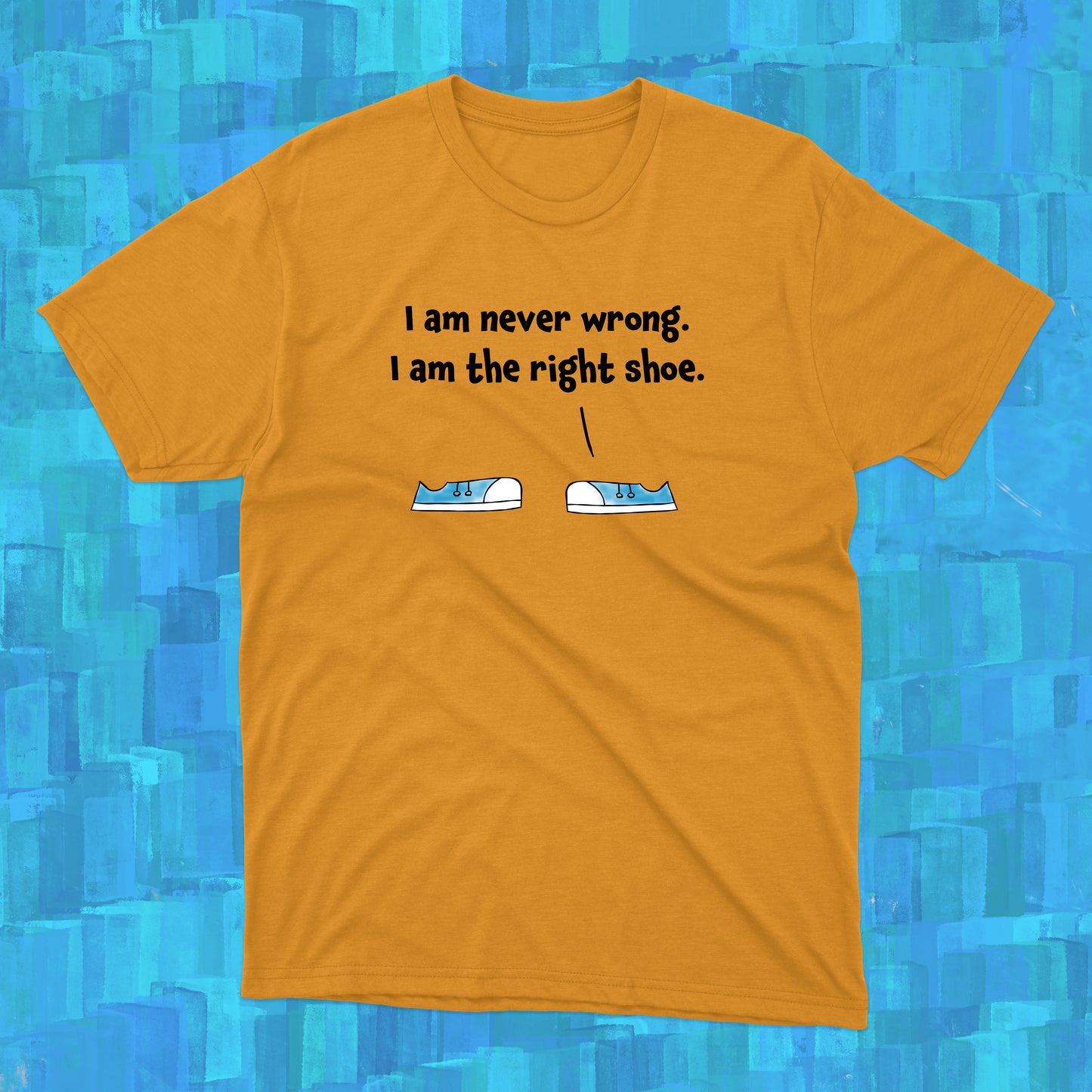 Funny Pun Joke With Converse Sneakers Arguing Who Is Right And Wrong Cotton T-Shirt For Teenage Boys