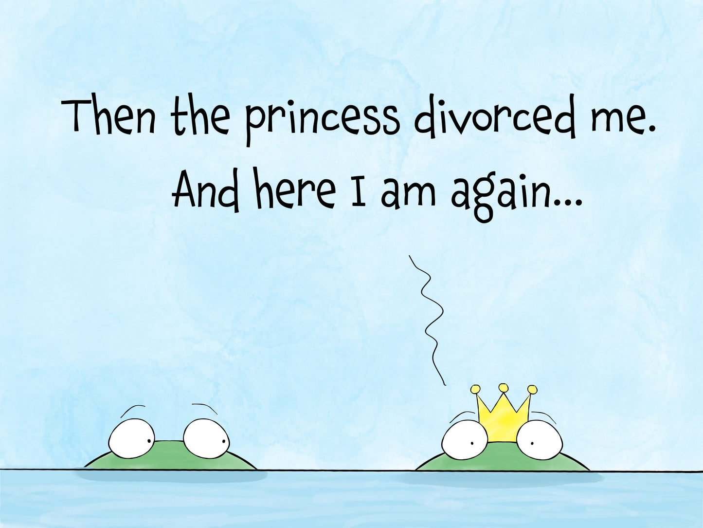 The Divorce The Frog Prince And The Princess Kiss Fairy Tale Cartoon Accent Mug 11oz