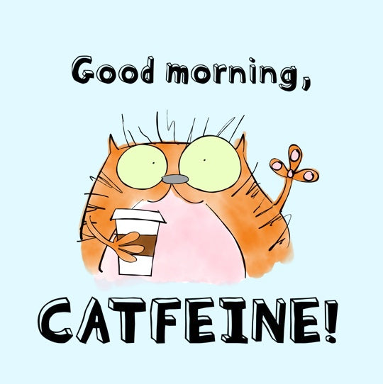 Cat Lovers Pun With A Funny Orange Feline Drinking Starbucks Coffee 11oz and 15oz Accented Mug