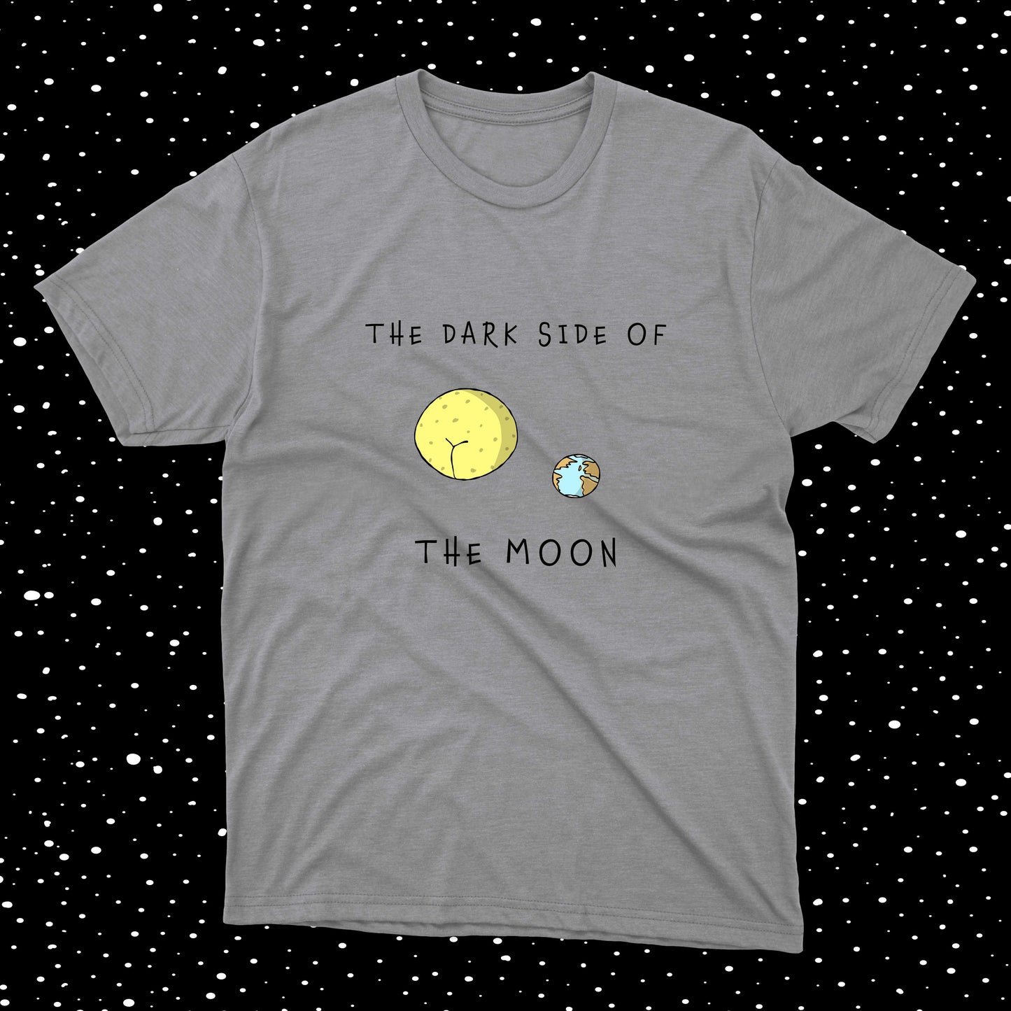 The Dark Side Of The Moon Hilarious Joke NASA-inspired Design cotton t-shirt for teenage boys