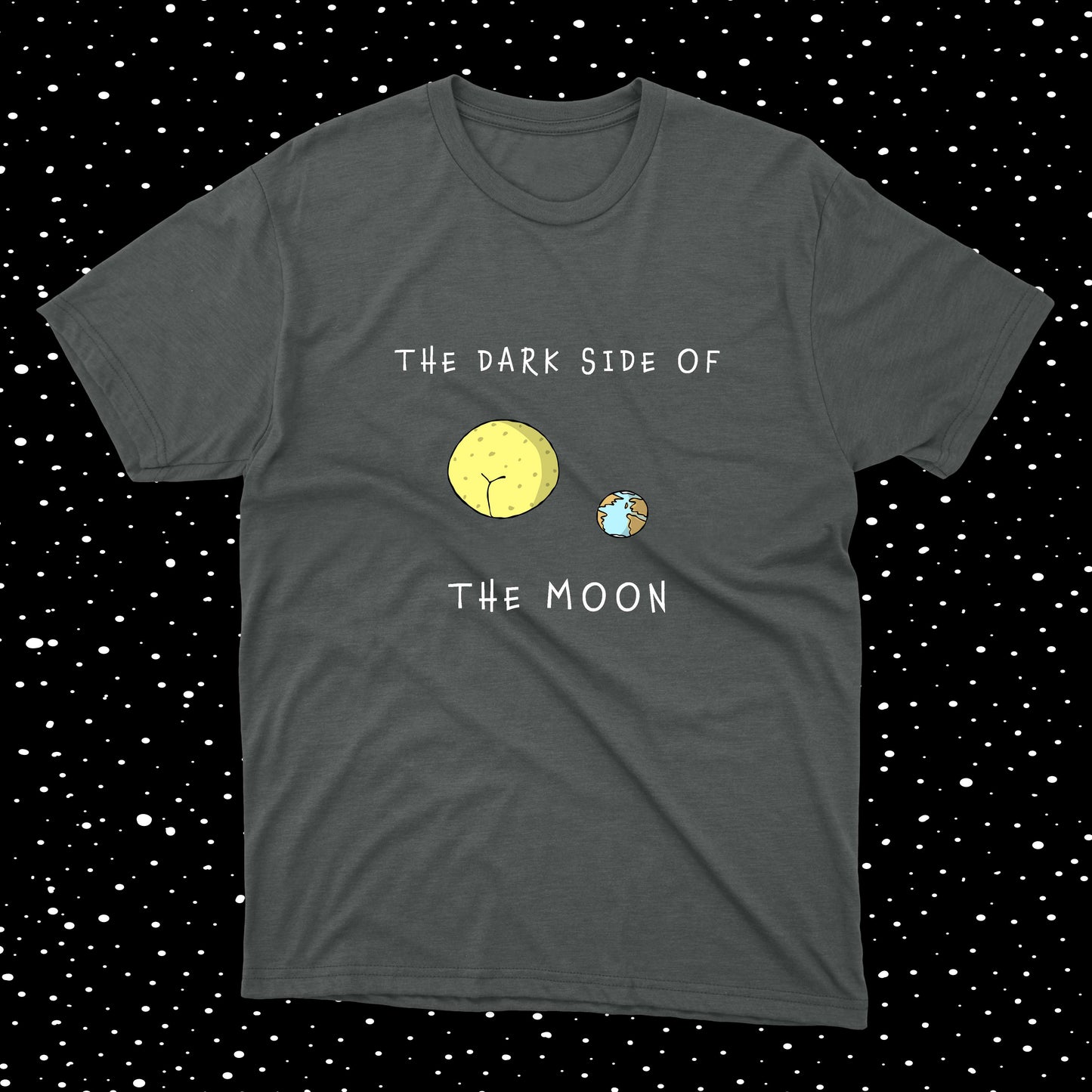 The Dark Side Of The Moon Hilarious Joke NASA-inspired Design cotton t-shirt for teenage boys