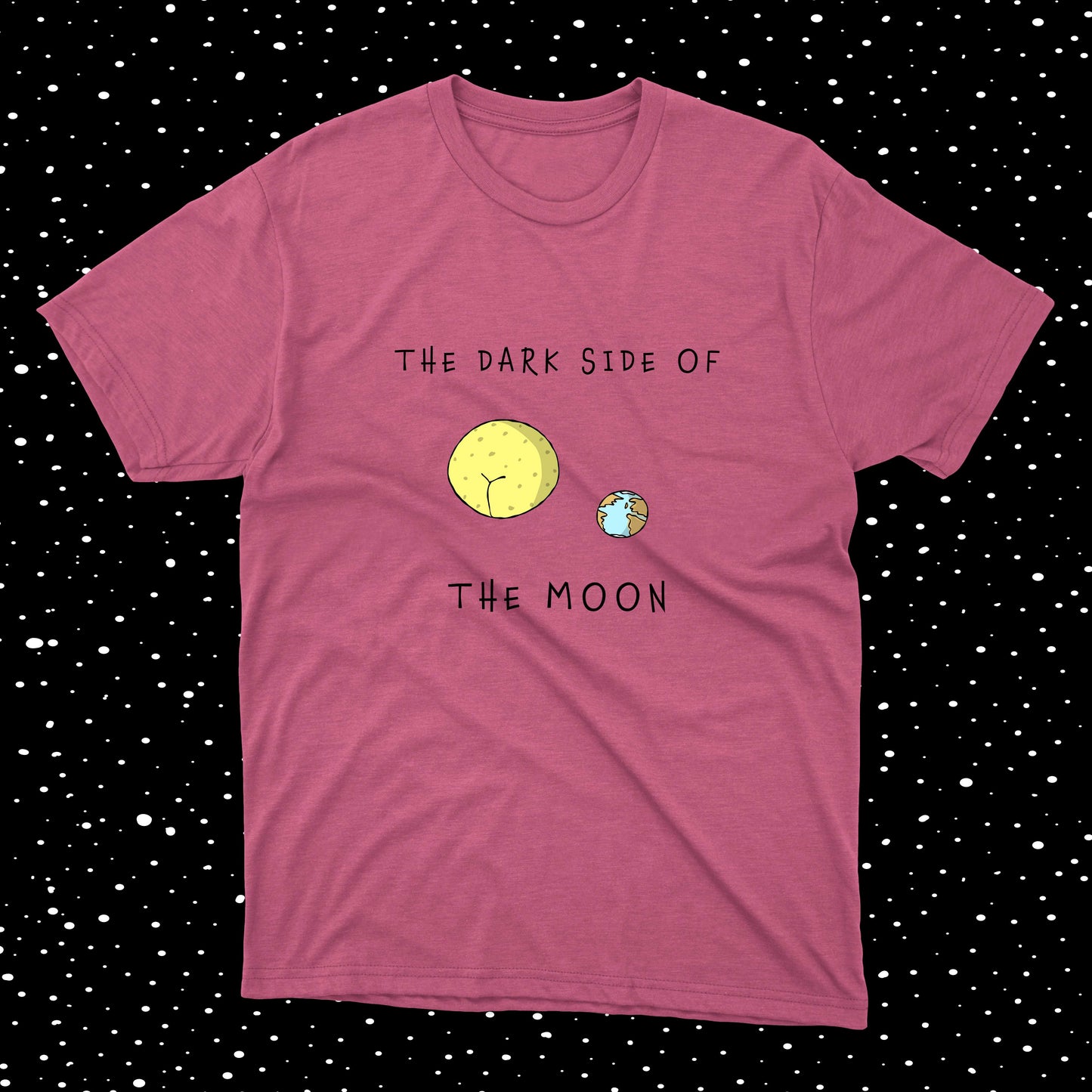 The Dark Side Of The Moon Hilarious Joke NASA-inspired Design cotton t-shirt for teenage boys