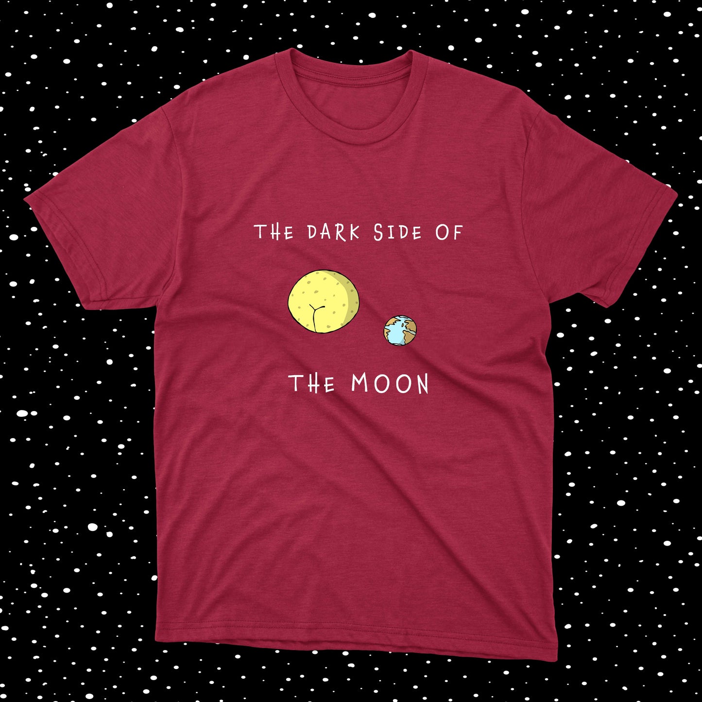 The Dark Side Of The Moon Hilarious Joke NASA-inspired Design cotton t-shirt for teenage boys