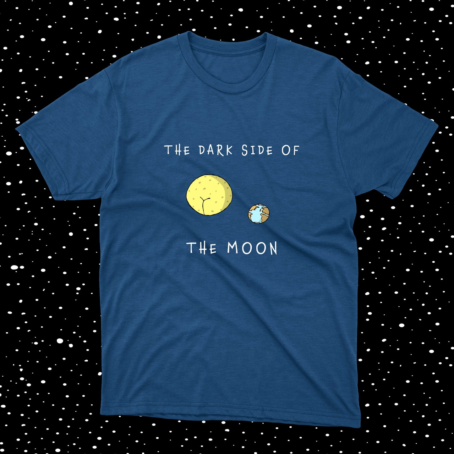 The Dark Side Of The Moon Hilarious Joke NASA-inspired Design cotton t-shirt for teenage boys