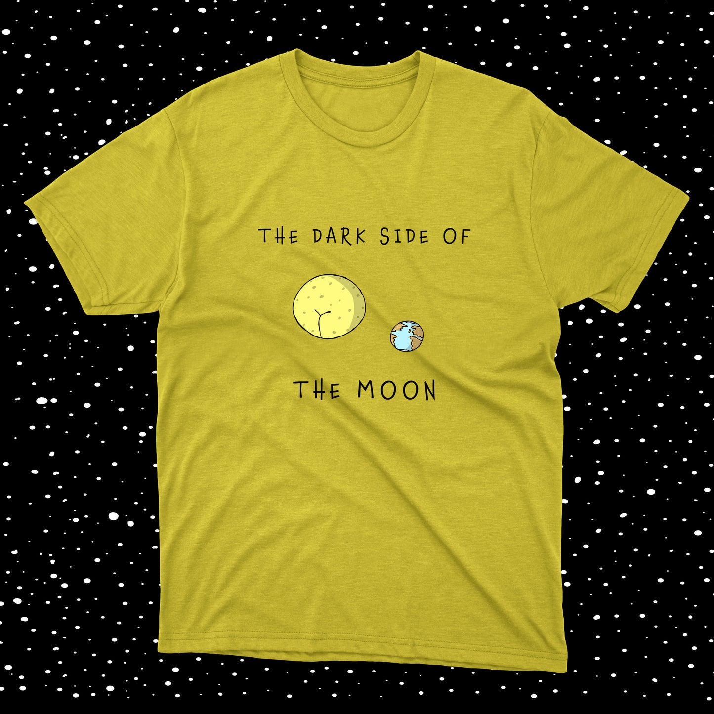 The Dark Side Of The Moon Hilarious Joke NASA-inspired Design cotton t-shirt for teenage boys