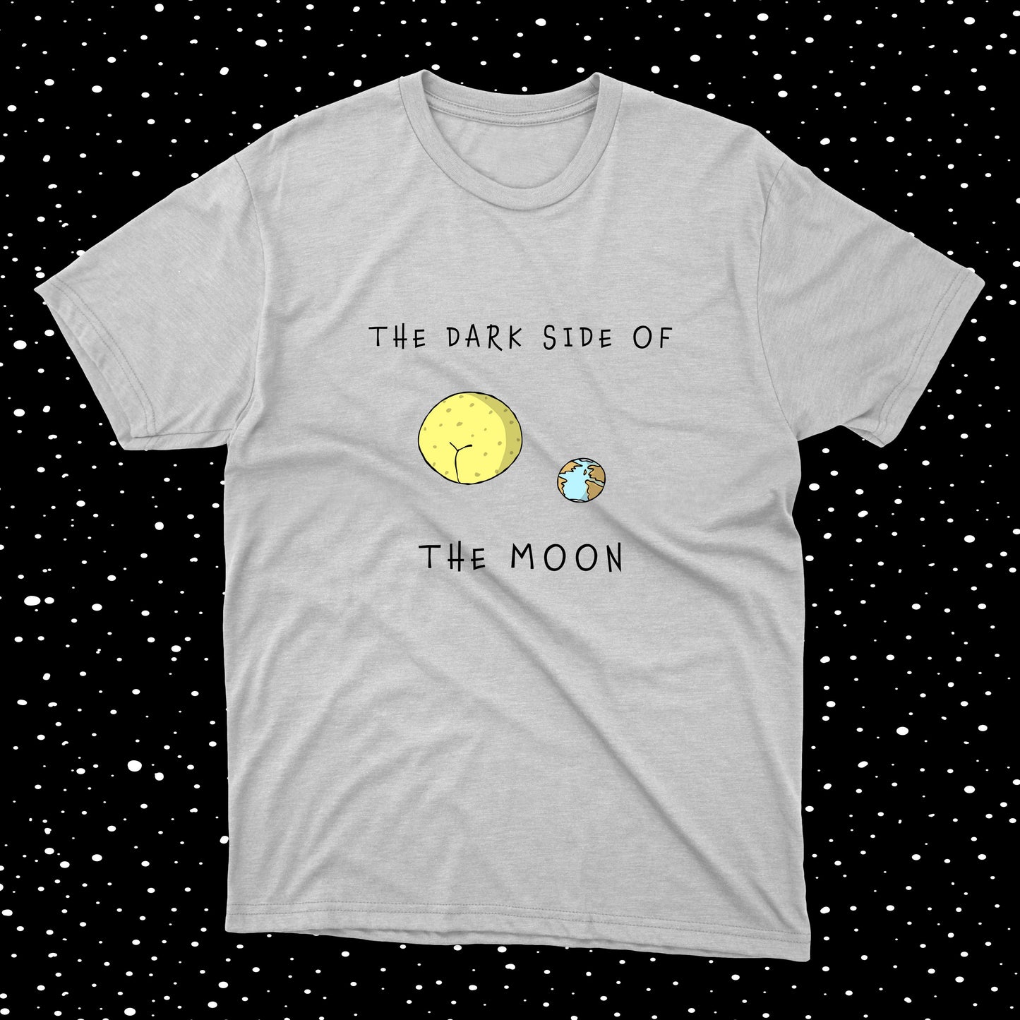 The Dark Side Of The Moon Hilarious Joke NASA-inspired Design cotton t-shirt for teenage boys