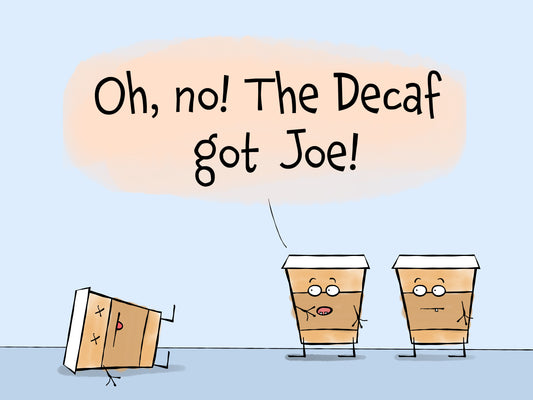 Pun With Funny Paper Coffee Cups And The Decaf Coffee Colorful Accent Mug 11oz