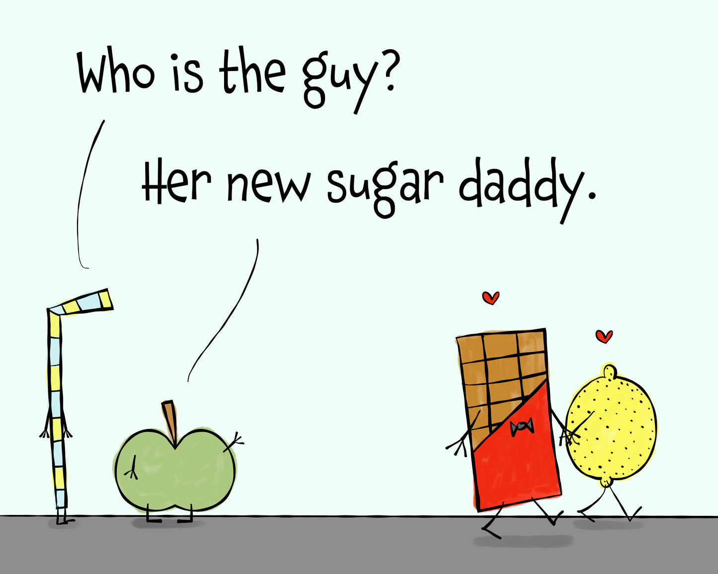 Pun With the Chocolate Sugar Daddy And The Lemon Girlfriend Accent Coffee Mug 11oz