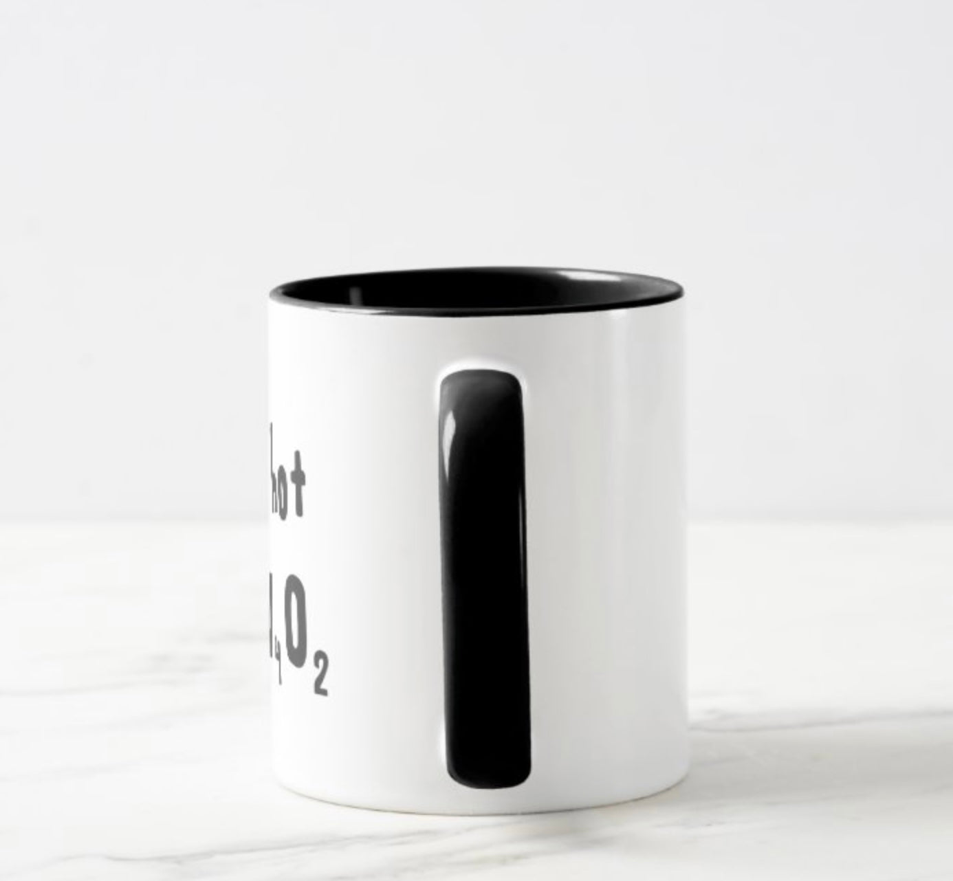 I Love Hot Chocolate funny mug with the molecular formula for chocolate 11oz