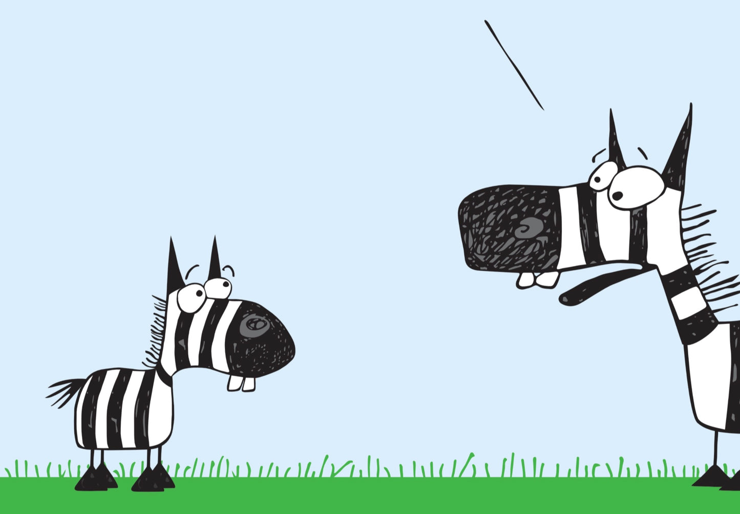 Zebra Father And Son Funny Joke About Adidas And Black And White Stripes cartoon print