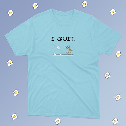 The Weird Bird And The Broken Egg Boss I Quit This Job Sarcastic Joke Short Sleeve Jersey Shirt For Teens And Men