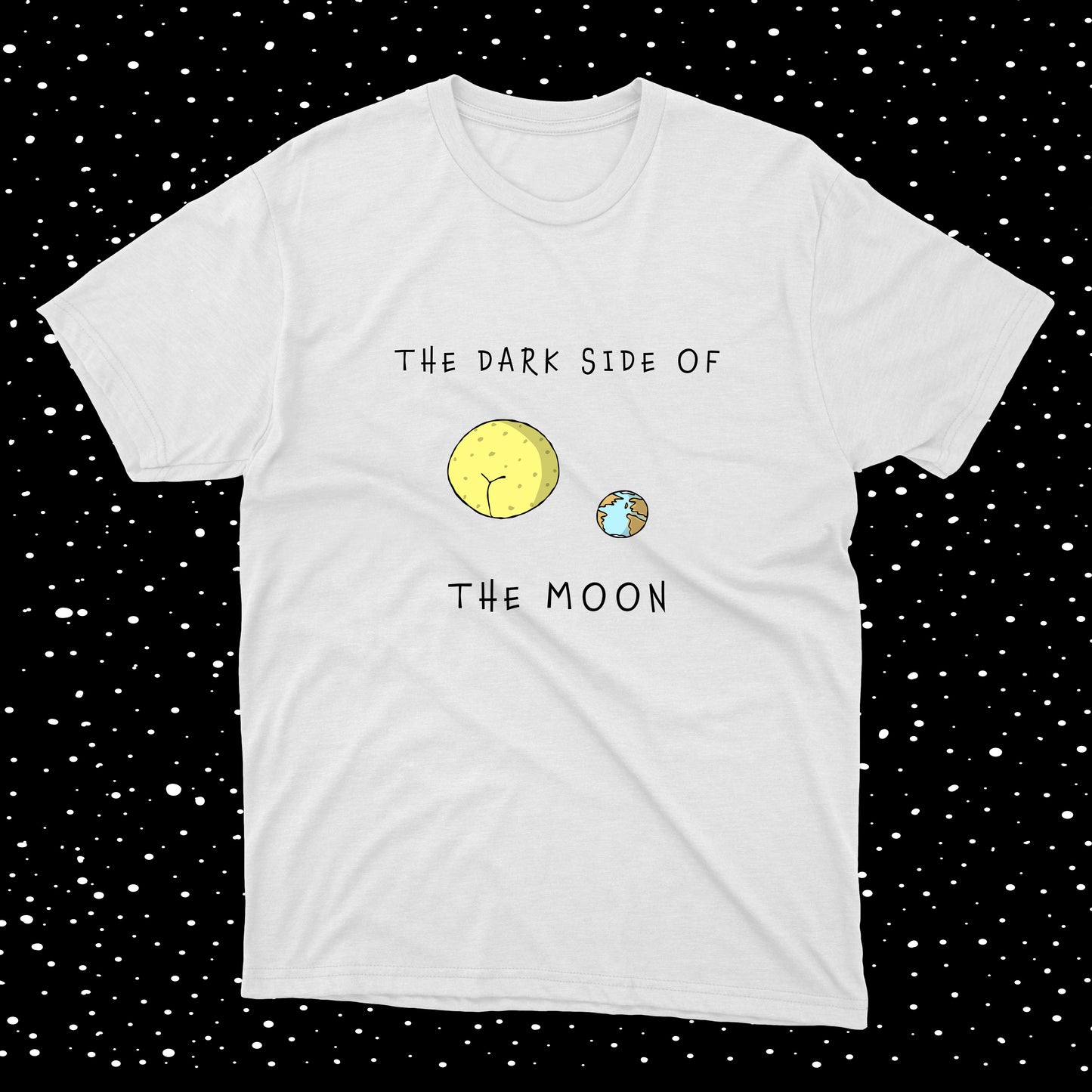 The Dark Side Of The Moon Hilarious Joke NASA-inspired Design cotton t-shirt for teenage boys